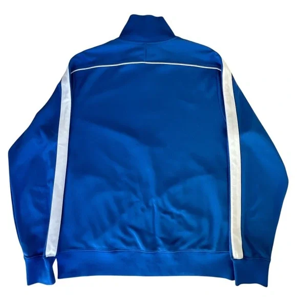 Nike Mens Track Suit Zip Up Jacket Royal Blue Large Athletic Polyester Top N98